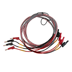 Binary test lead set with banana plugs