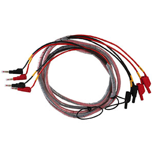 DC voltage test lead set with banana plugs